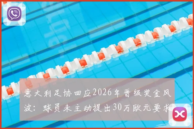 意大利足协回应2026年晋级奖金风波：球员未主动提出30万欧元要求，足协声明澄清事实